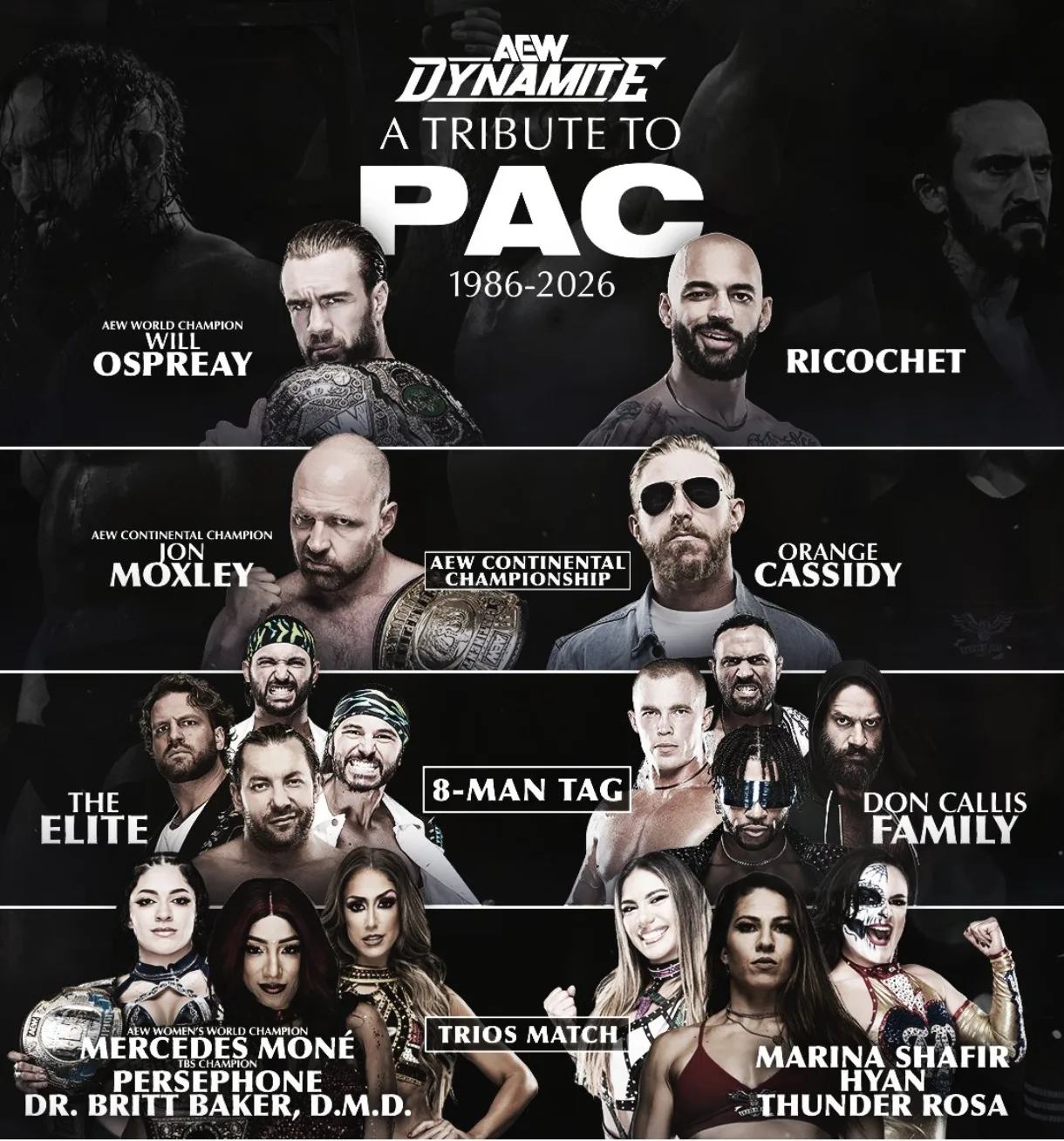 AEW Dynamite: A Tribute to PAC (30 септември)– резултати: голямо завръщане!