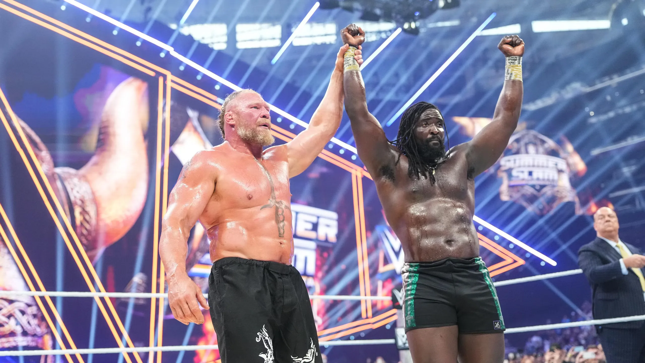 The Miz твърди, че жестът на Brock Lesnar към Oba Femi не е бил по сценарий